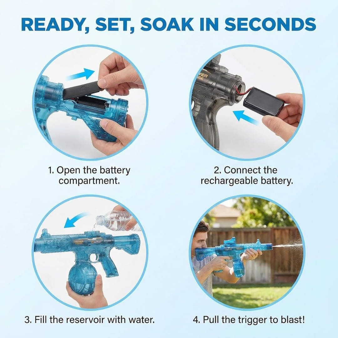 Pistola de Agua Eléctrica Automática